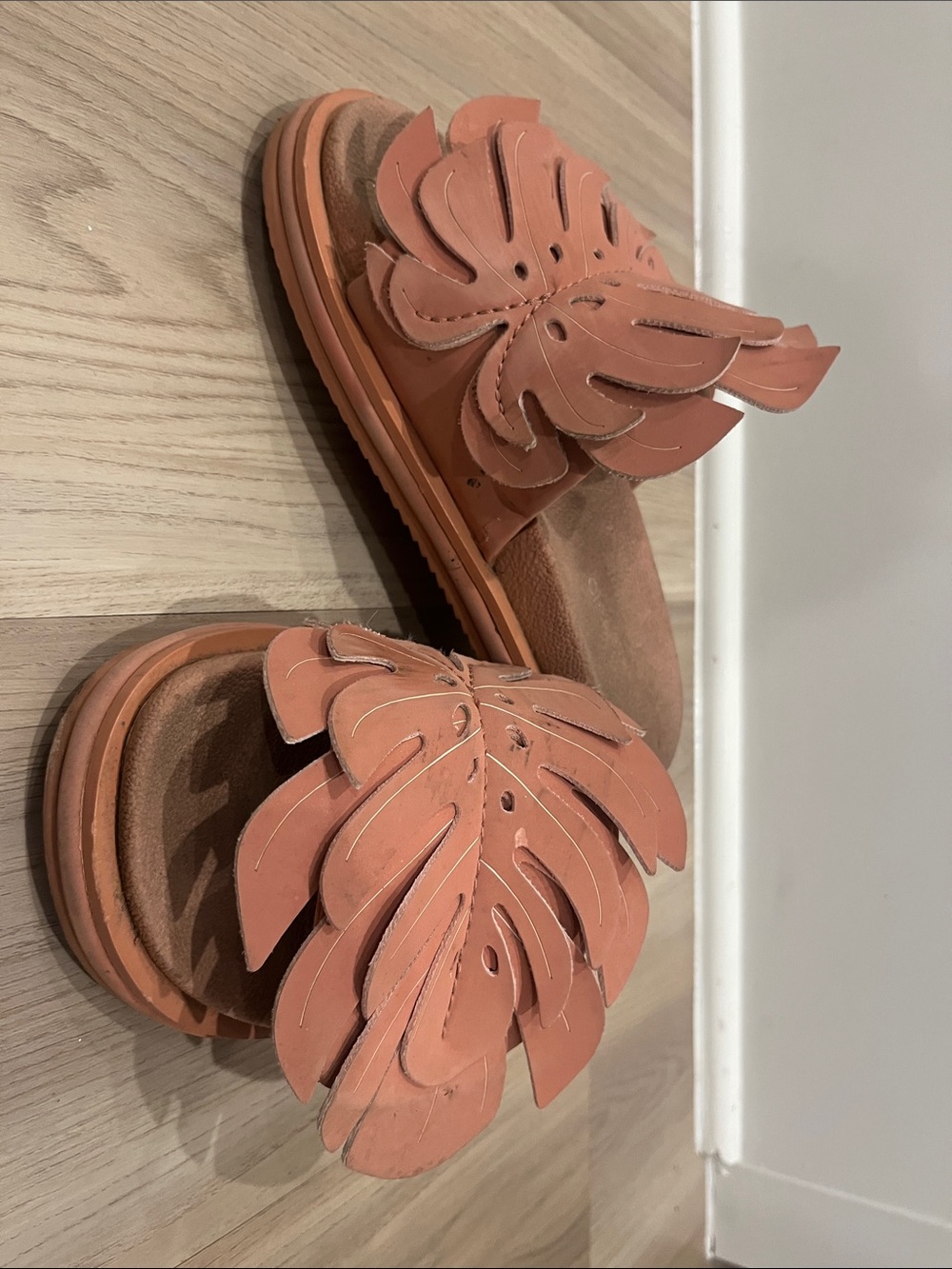FARM Rio Coral Leaf Slide Mules